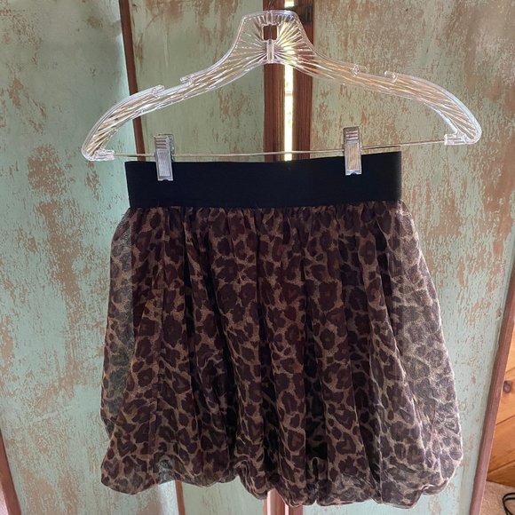 The Children's Place girl's size 14 leopard skirt - Picture 1 of 2